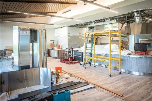 Bistro area in new admin
